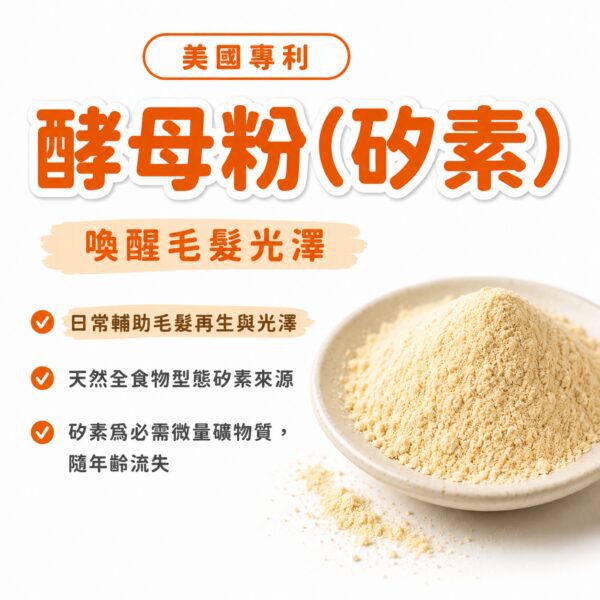 美國專利酵母粉含矽素,日常輔助喚醒犬貓毛髮光澤