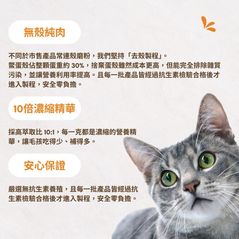 鱉蛋粉去殼製程示意圖,確保原料無雜質污染