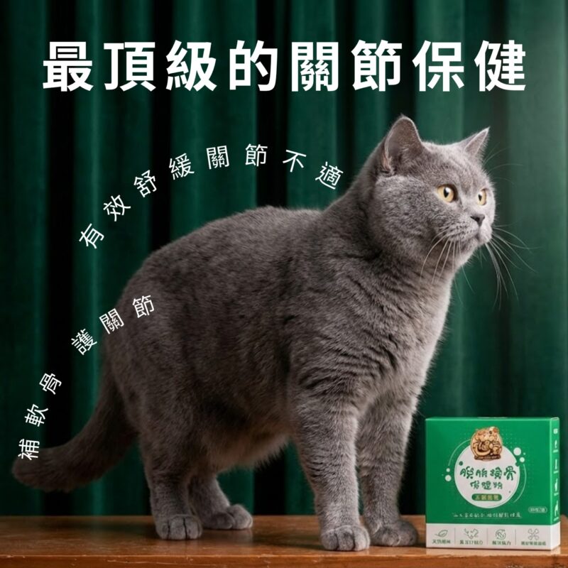 犬貓關節保健品推薦：美國專利UC-II搭配MSM靈活配方，日常補充軟骨營養